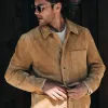The Ojai Jacket in Cognac Suede sold by Taylor Stitch