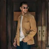 The Ojai Jacket in Cognac Suede sold by Taylor Stitch