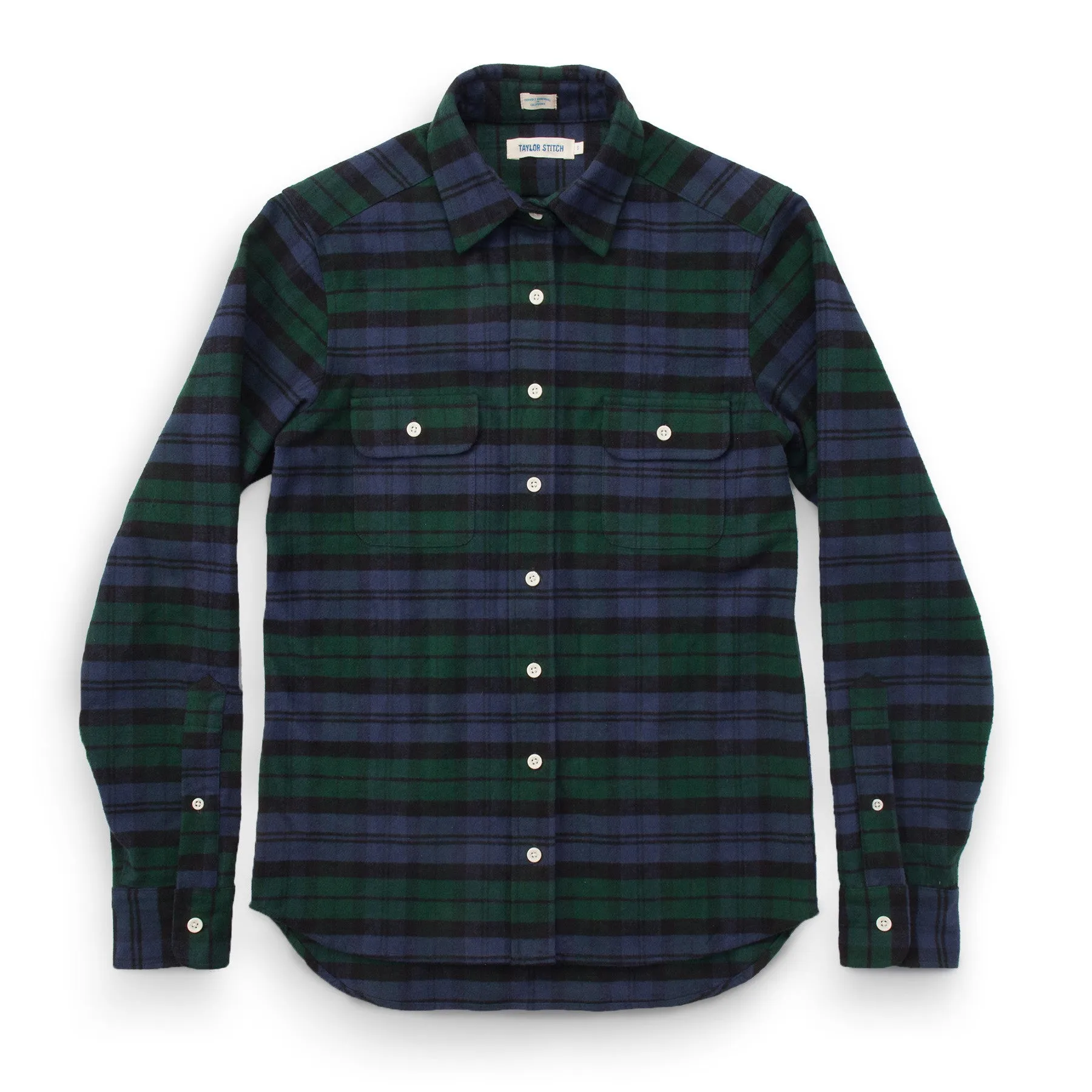 The Sierra Shirt in Blackwatch Plaid sold by Taylor Stitch