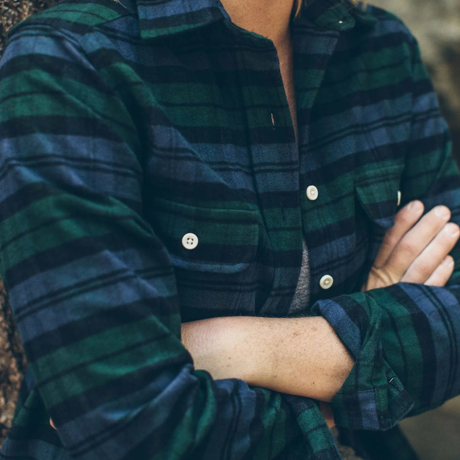 The Sierra Shirt in Blackwatch Plaid sold by Taylor Stitch product image thumbnail 4