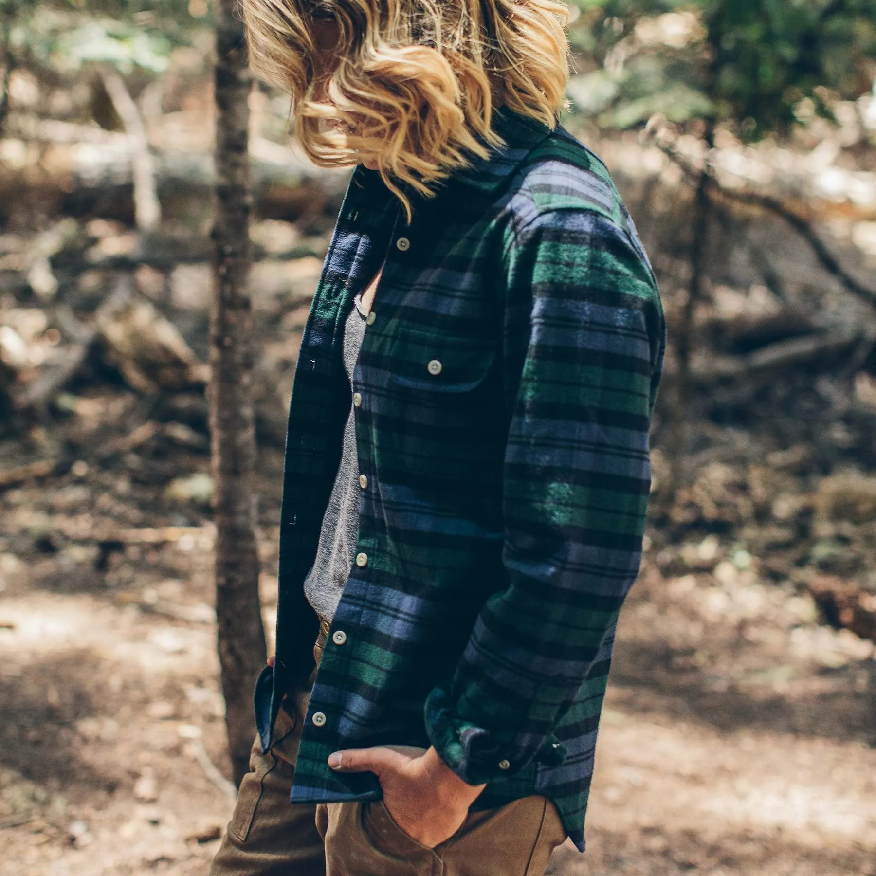 The Sierra Shirt in Blackwatch Plaid sold by Taylor Stitch product image thumbnail 5
