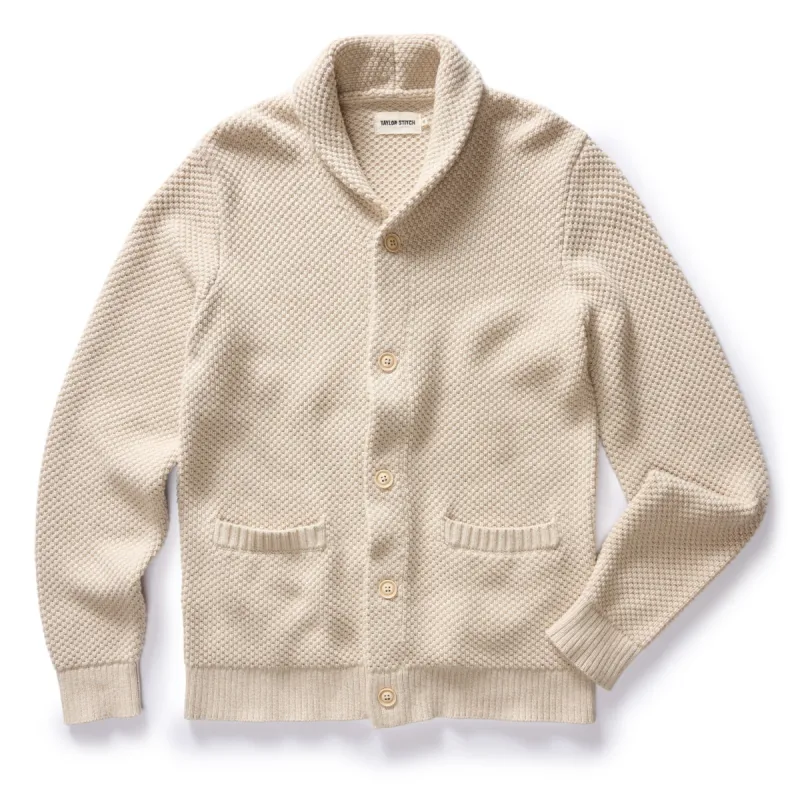 The Crawford Sweater in Marled Natural sold by Taylor Stitch
