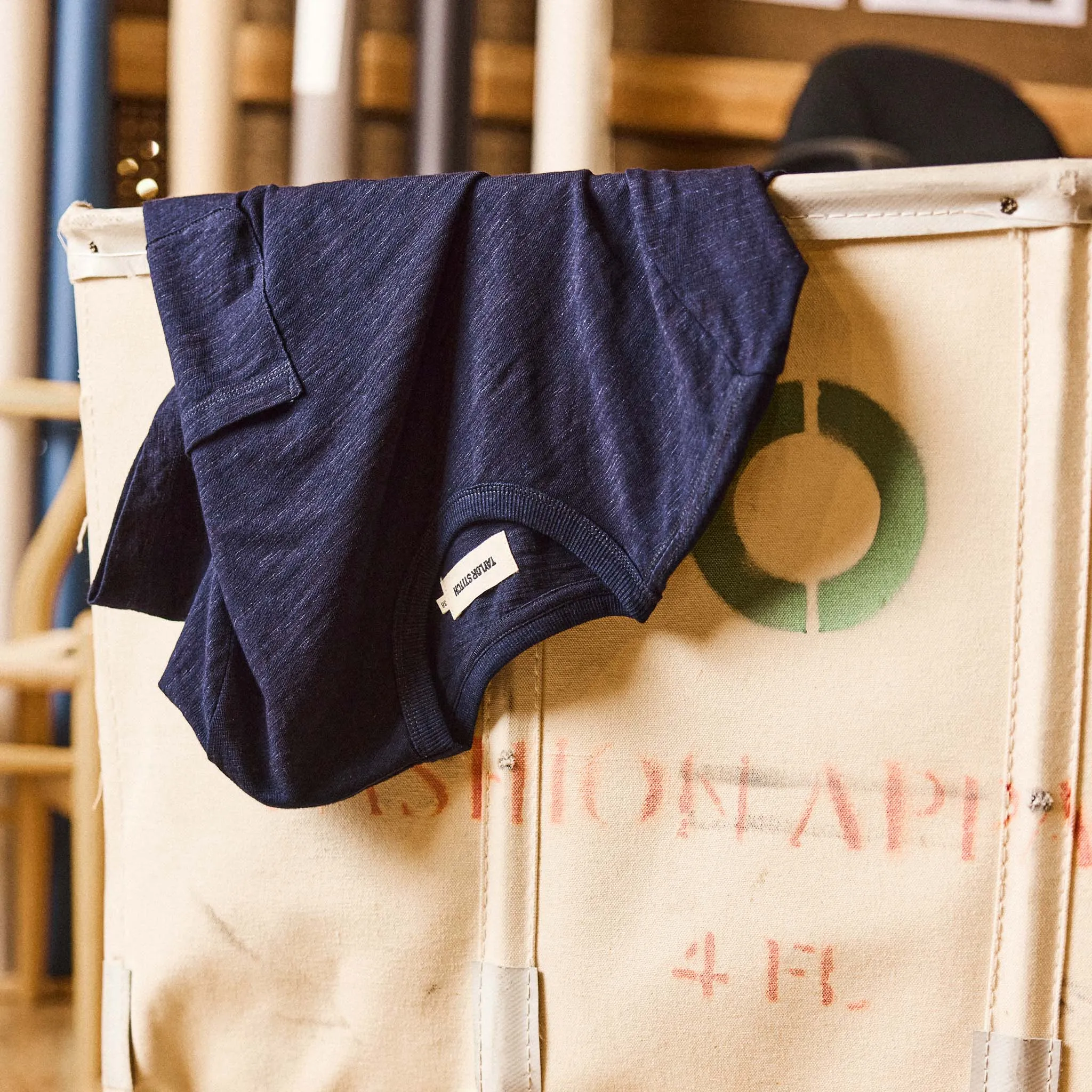 The Organic Cotton Tee in Rinsed Indigo sold by Taylor Stitch product image thumbnail 2
