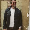 The Chore Jacket in Navy Dry Wax Canvas sold by Taylor Stitch