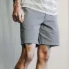 The Foundation Short in Organic Steeple Grey sold by Taylor Stitch