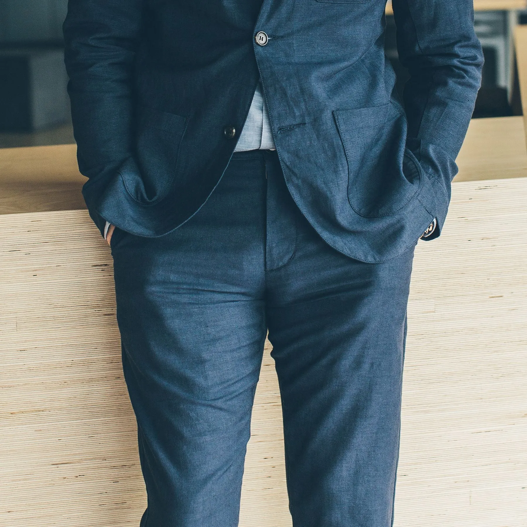 The Telegraph Trouser in Navy sold by Taylor Stitch product image thumbnail 2