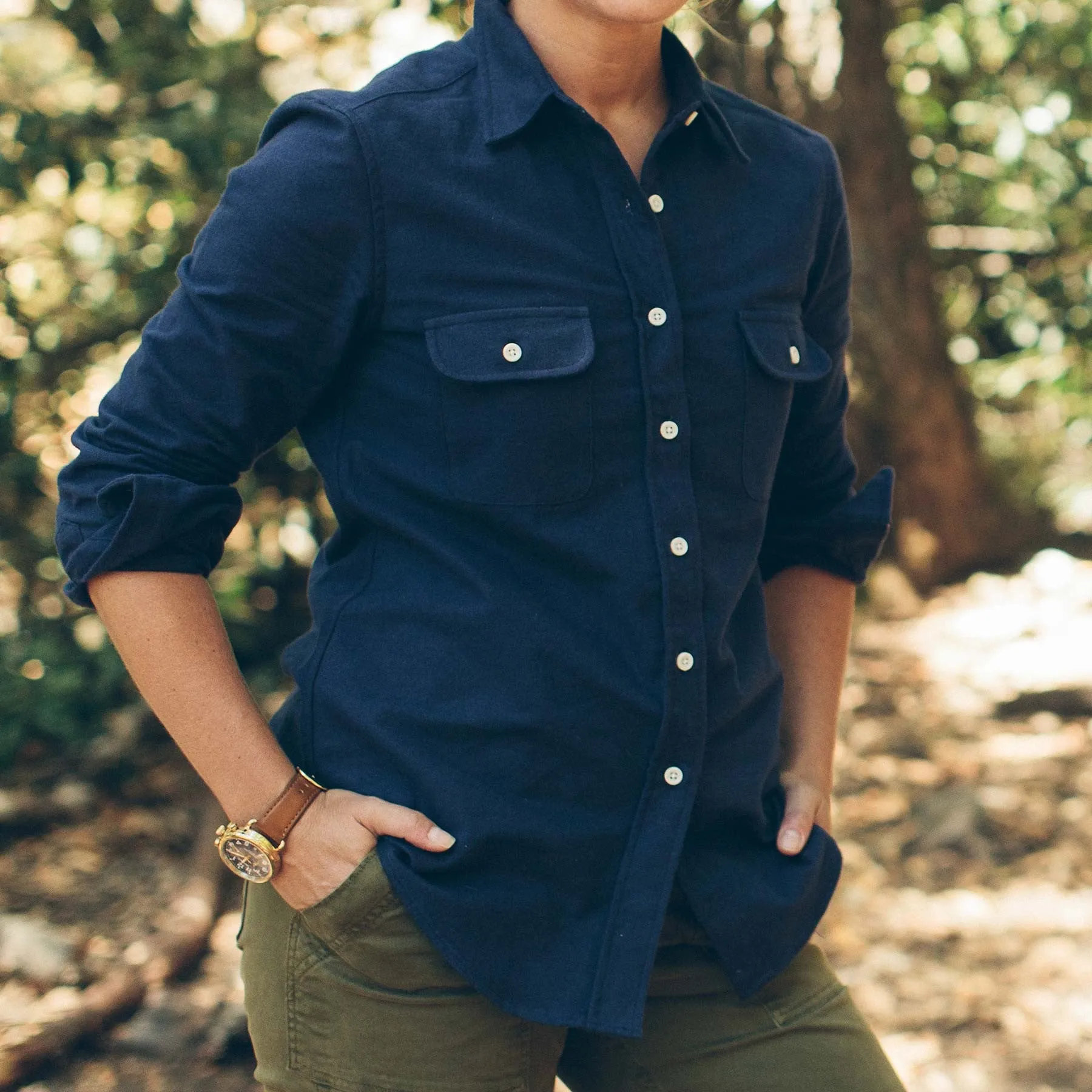 The Sierra Shirt in Navy sold by Taylor Stitch product image thumbnail 2