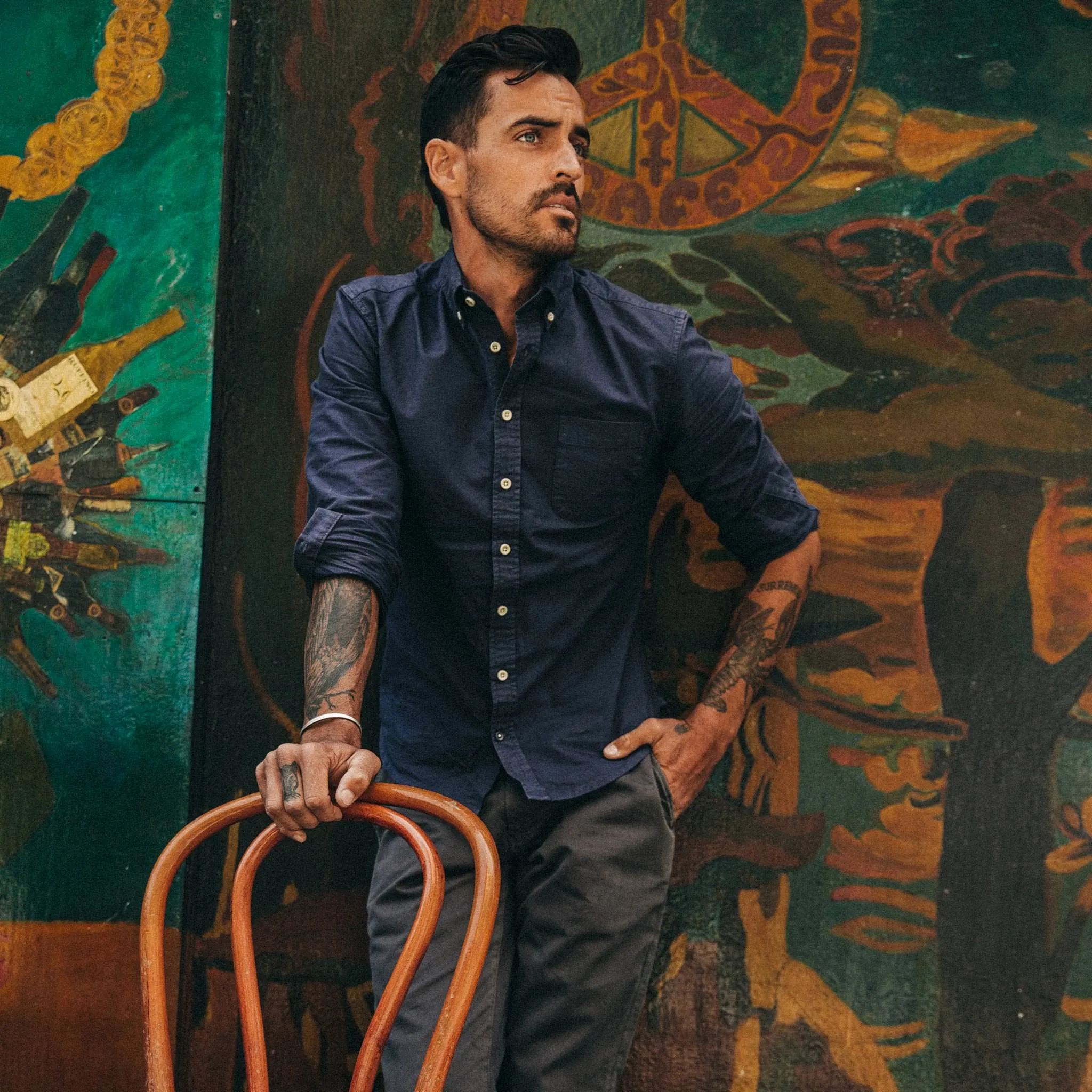 The Jack in Navy Oxford sold by Taylor Stitch product image thumbnail 2