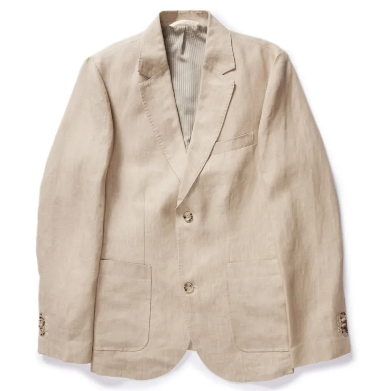 The Sheffield Sportcoat in Natural Linen sold by Taylor Stitch