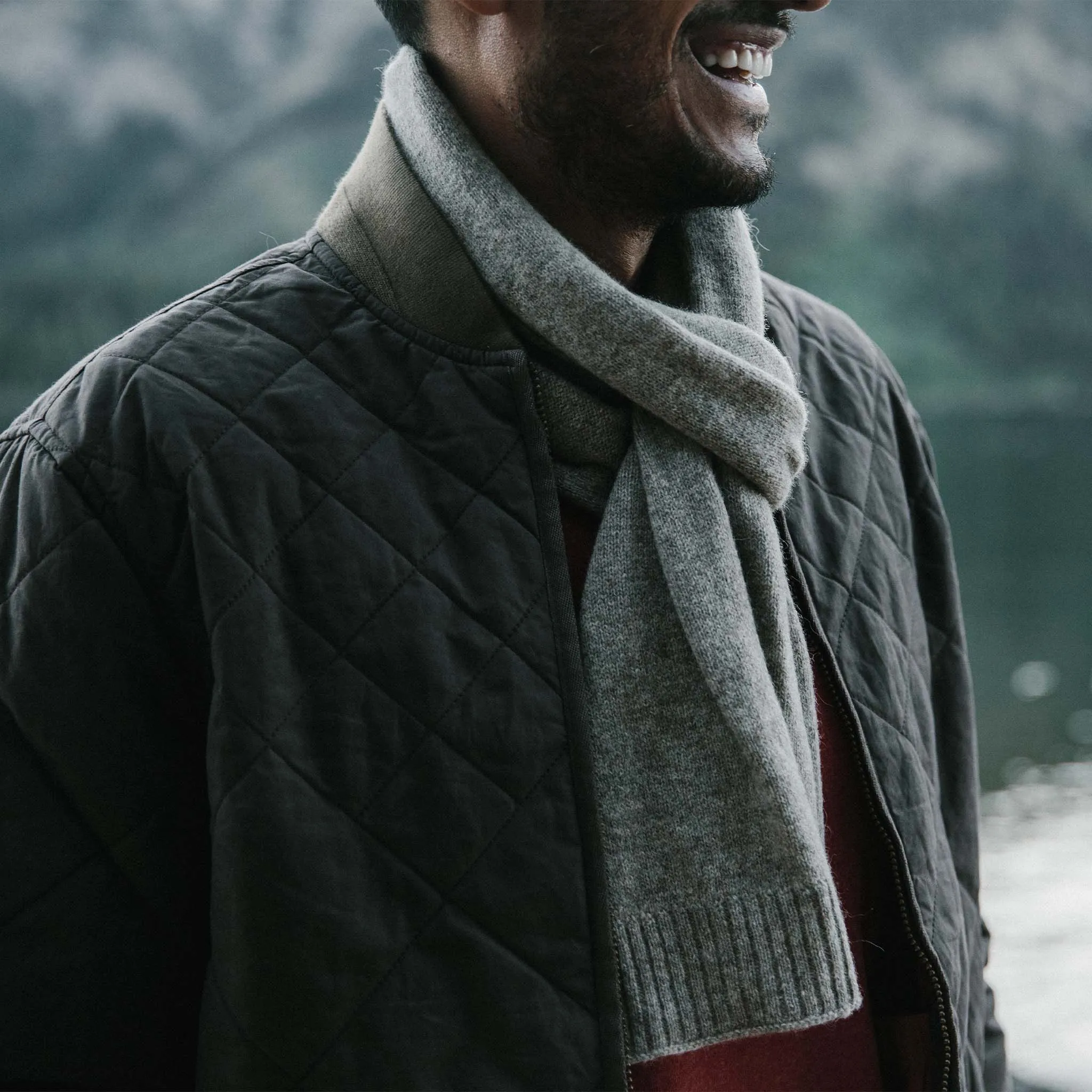 The Lodge Scarf in Heather Oat sold by Taylor Stitch product image thumbnail 3