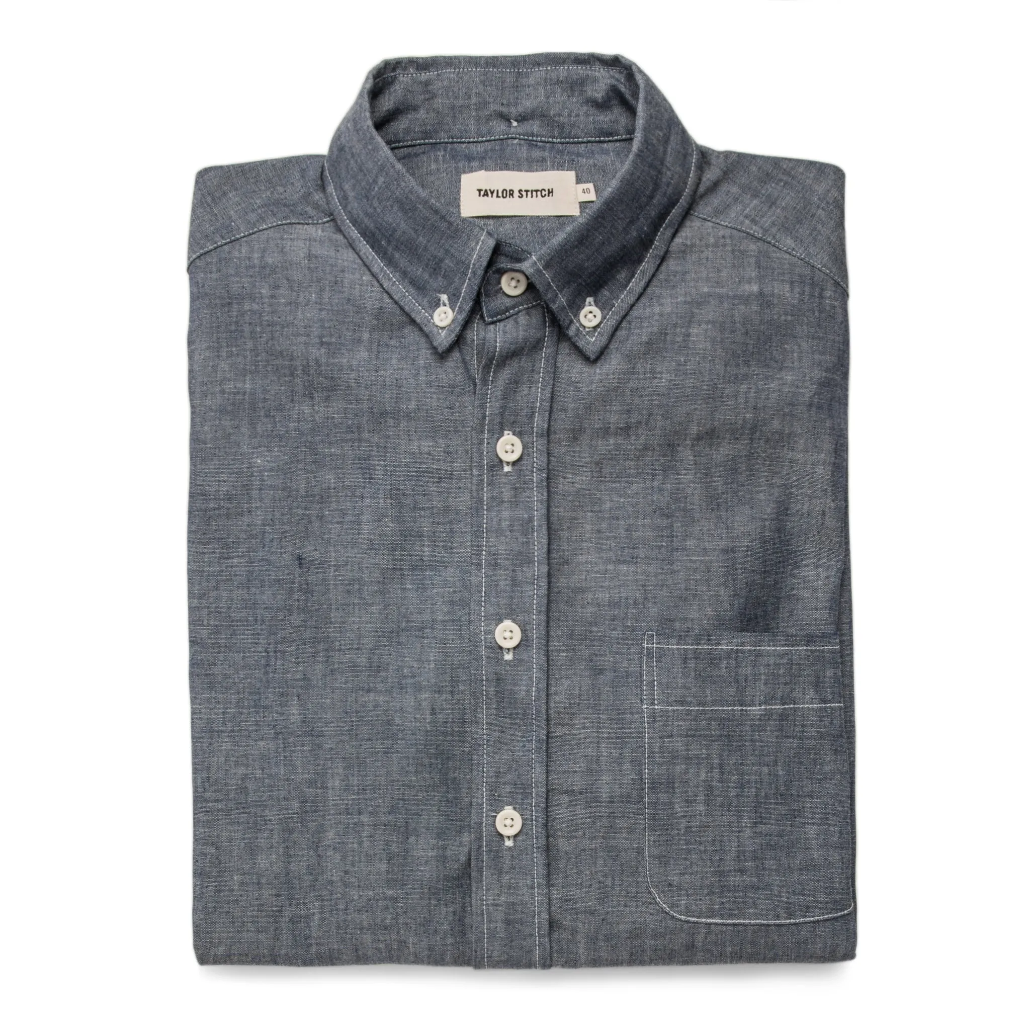 The Jack in Selvage Chambray sold by Taylor Stitch