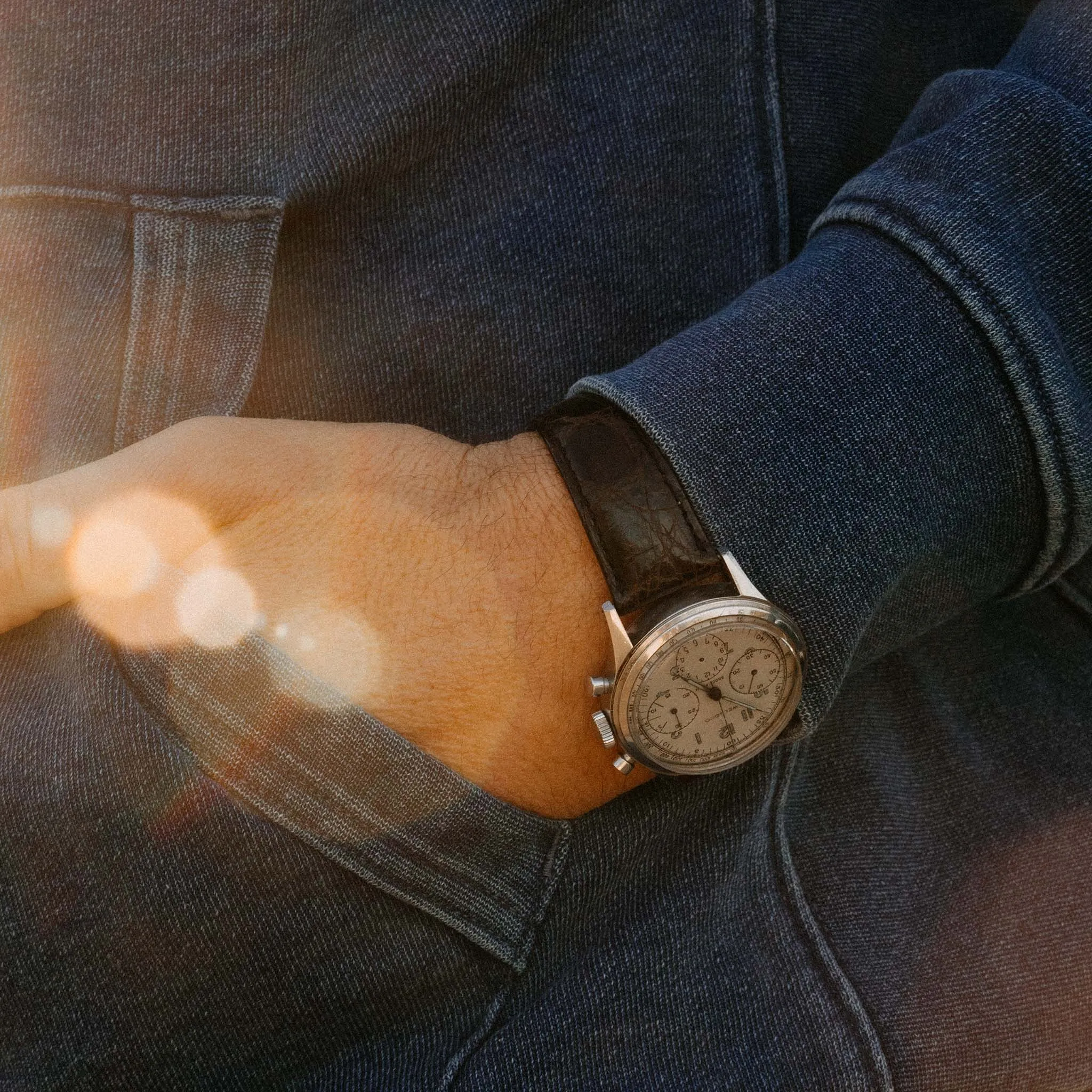 The Apres Hoodie in Washed Indigo Terry sold by Taylor Stitch product image thumbnail 4