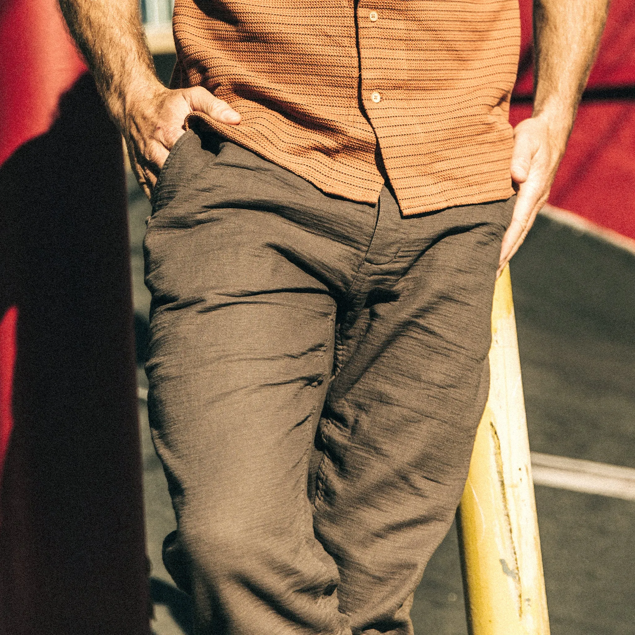 The Apres Pant in Walnut Double Cloth sold by Taylor Stitch product image thumbnail 3