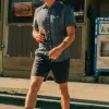 The Foundation Short in Navy Twill sold by Taylor Stitch