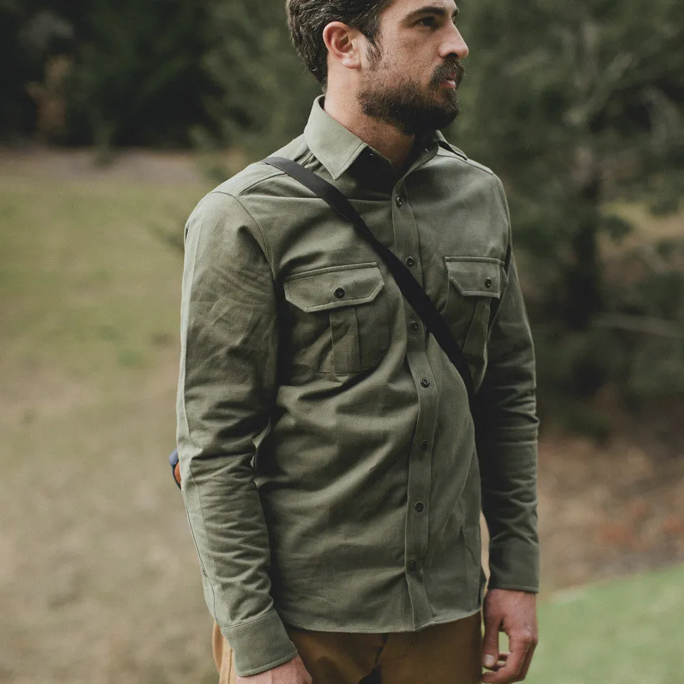 Olive Twill Highlands Shirt sold by Taylor Stitch product image thumbnail 2