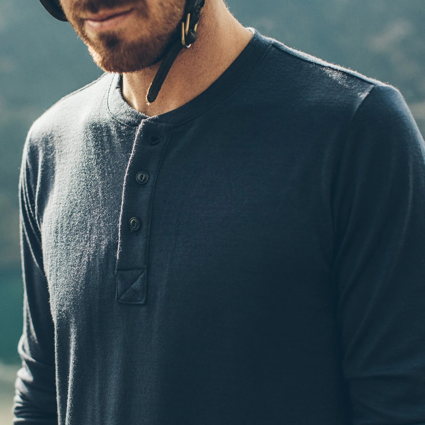 The Merino Henley in Indigo sold by Taylor Stitch product image thumbnail 3