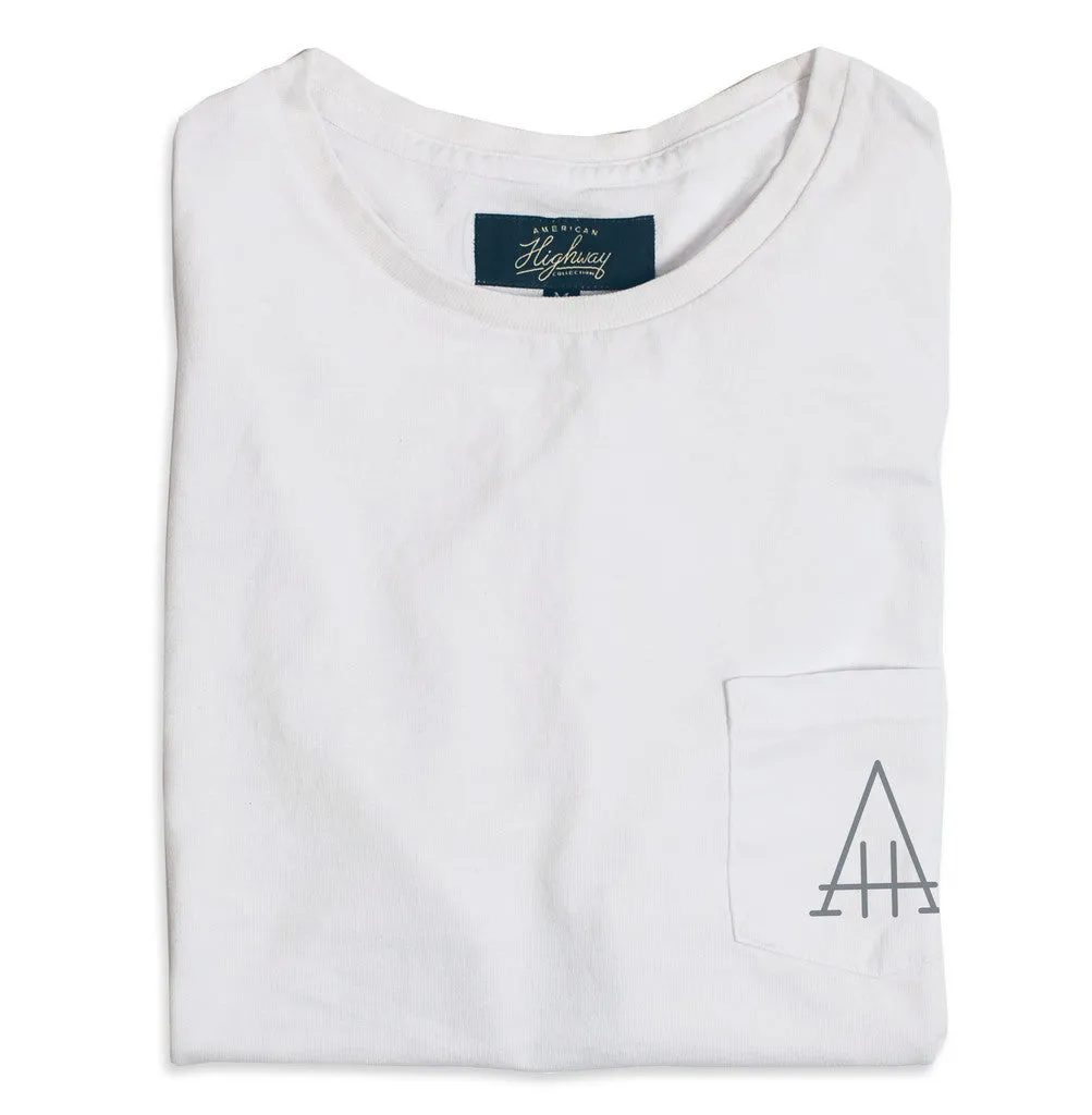 White Highway Tee sold by Taylor Stitch