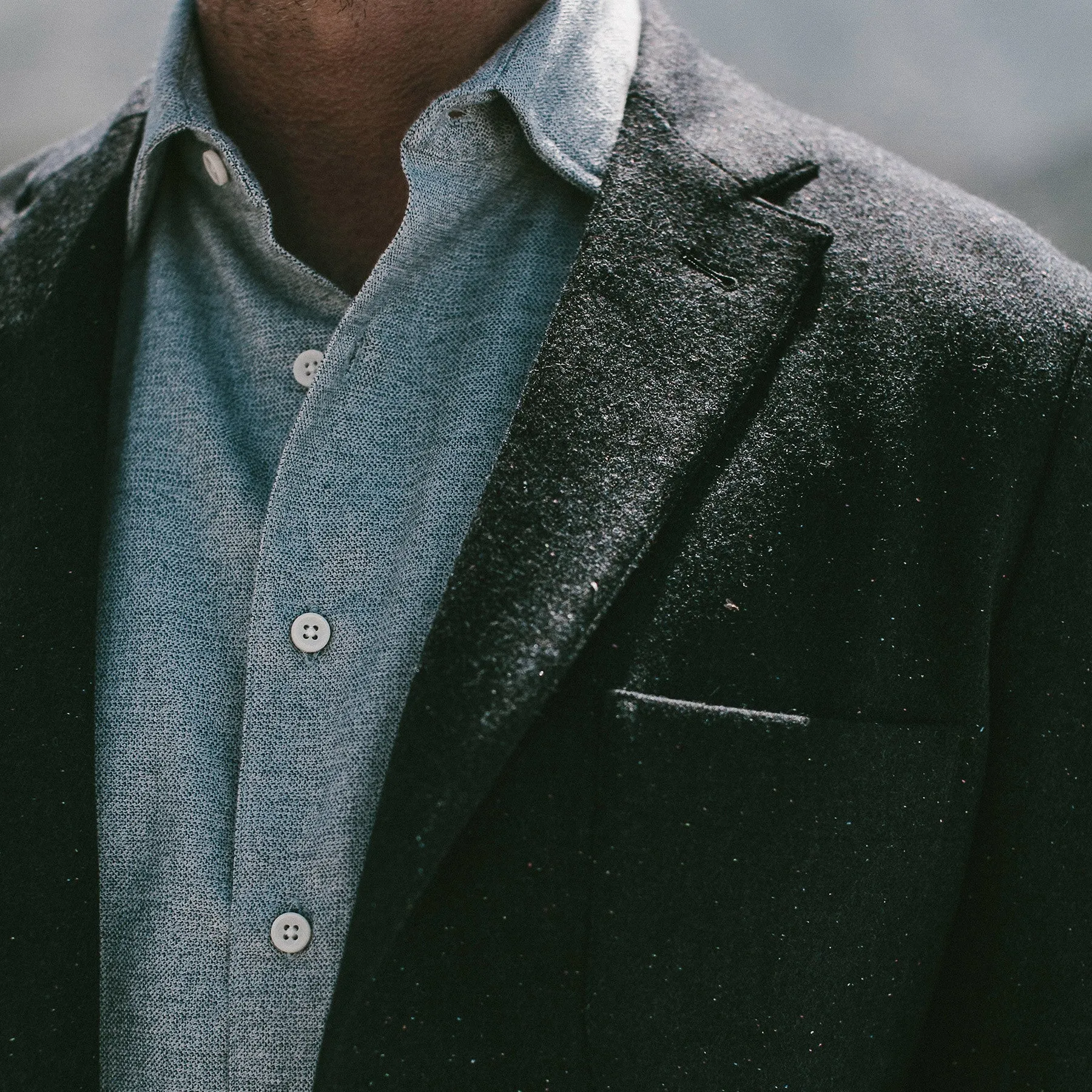 The Telegraph Jacket in Navy Donegal sold by Taylor Stitch product image thumbnail 3