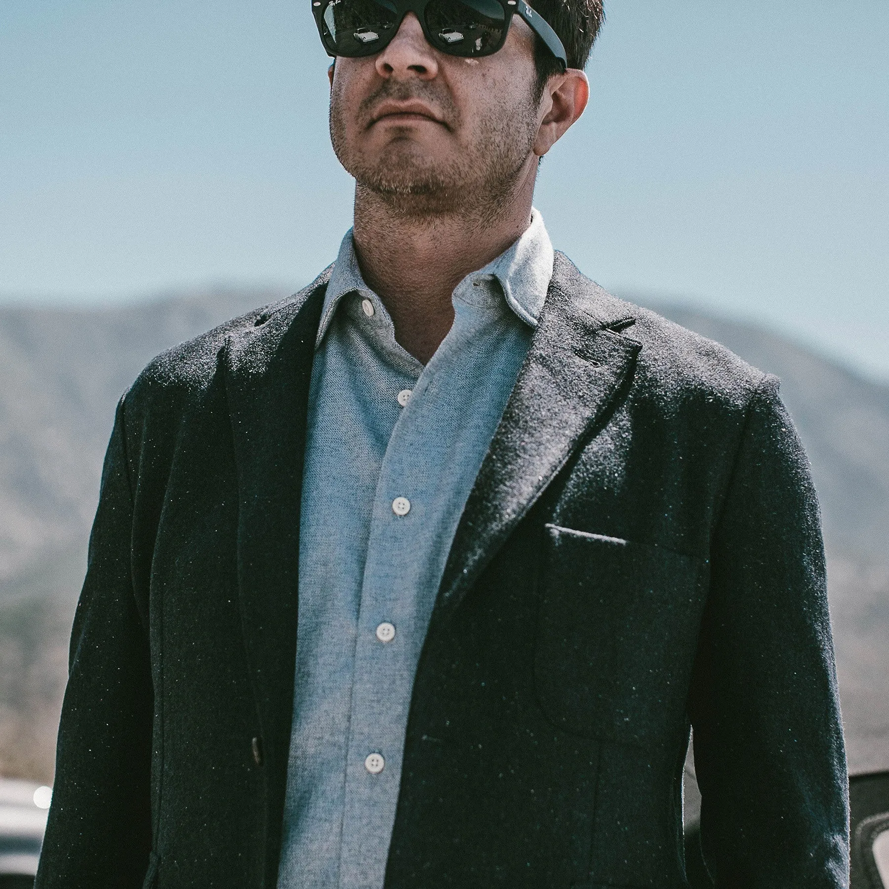 The Telegraph Jacket in Navy Donegal sold by Taylor Stitch product image thumbnail 4