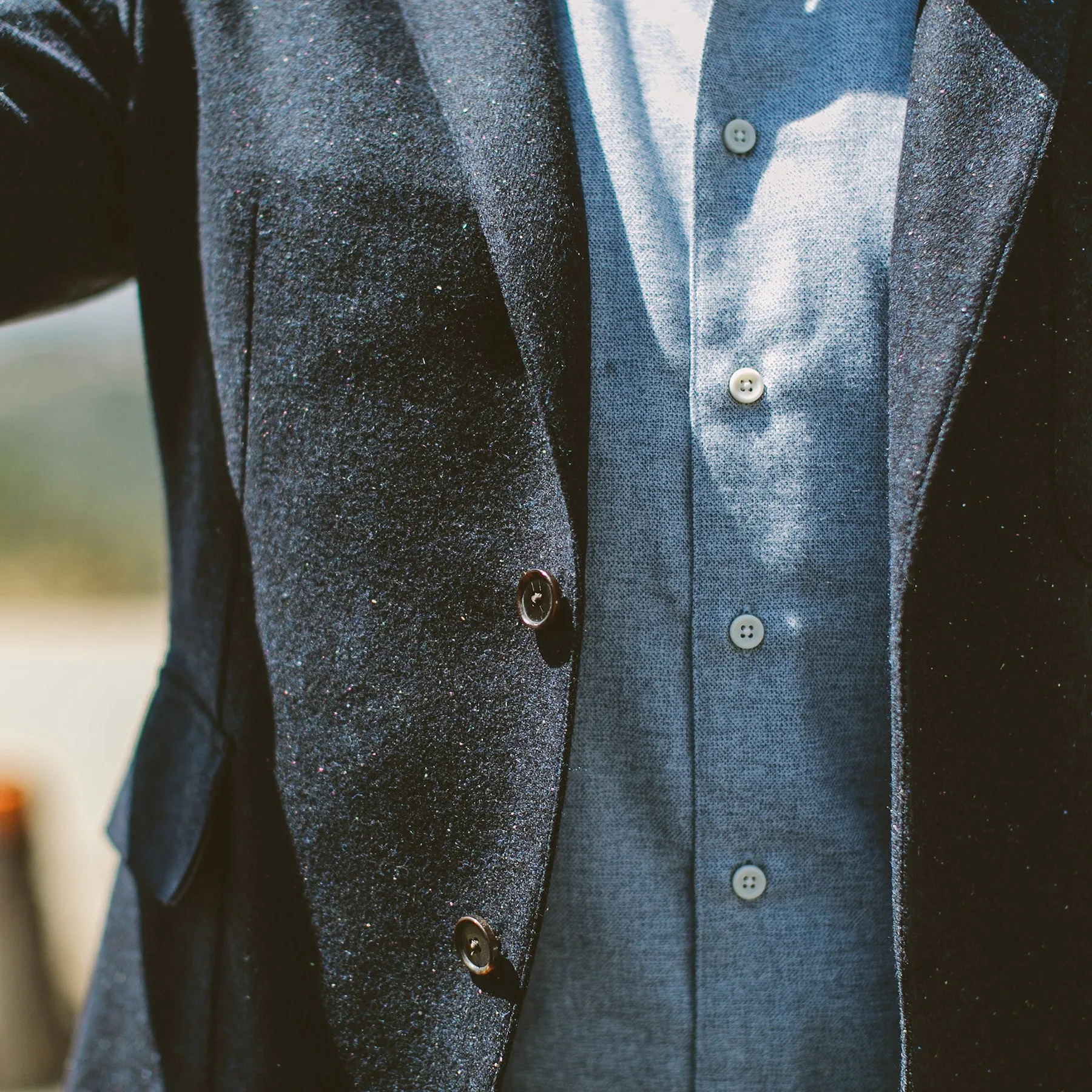 The Telegraph Jacket in Navy Donegal sold by Taylor Stitch product image thumbnail 5