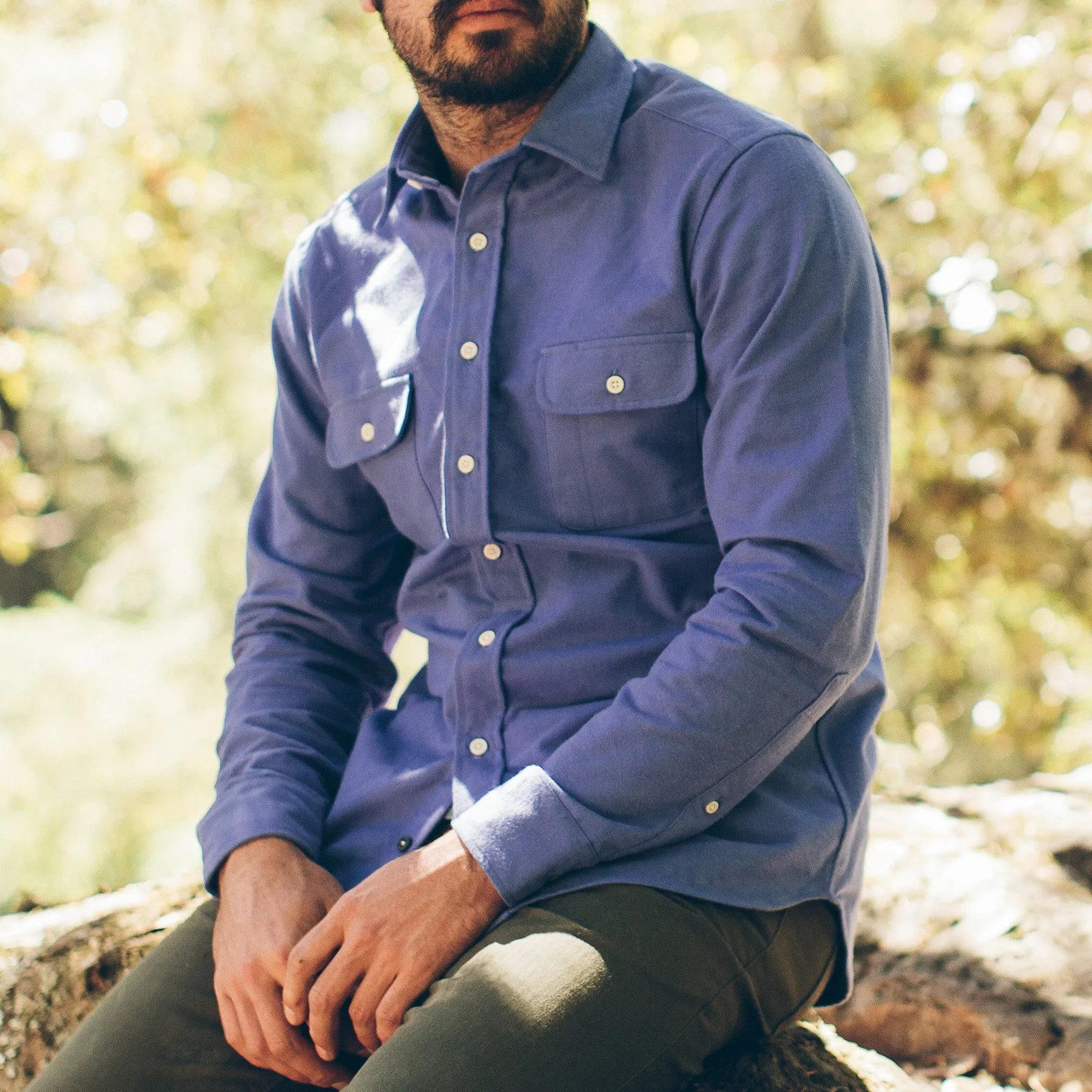 The Yosemite Shirt in Wild Lupine sold by Taylor Stitch product image thumbnail 2