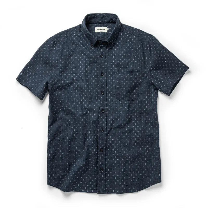 The Short Sleeve Jack in Indigo Star sold by Taylor Stitch