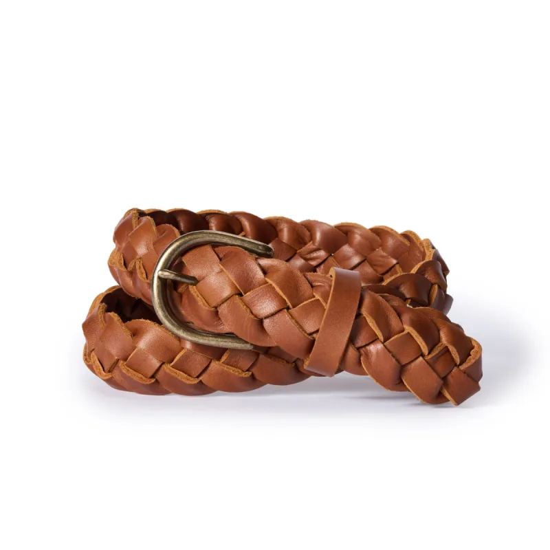 The Braided Belt in Whiskey sold by Taylor Stitch