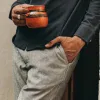 The Easy Pant in Navy Linen Herringbone sold by Taylor Stitch