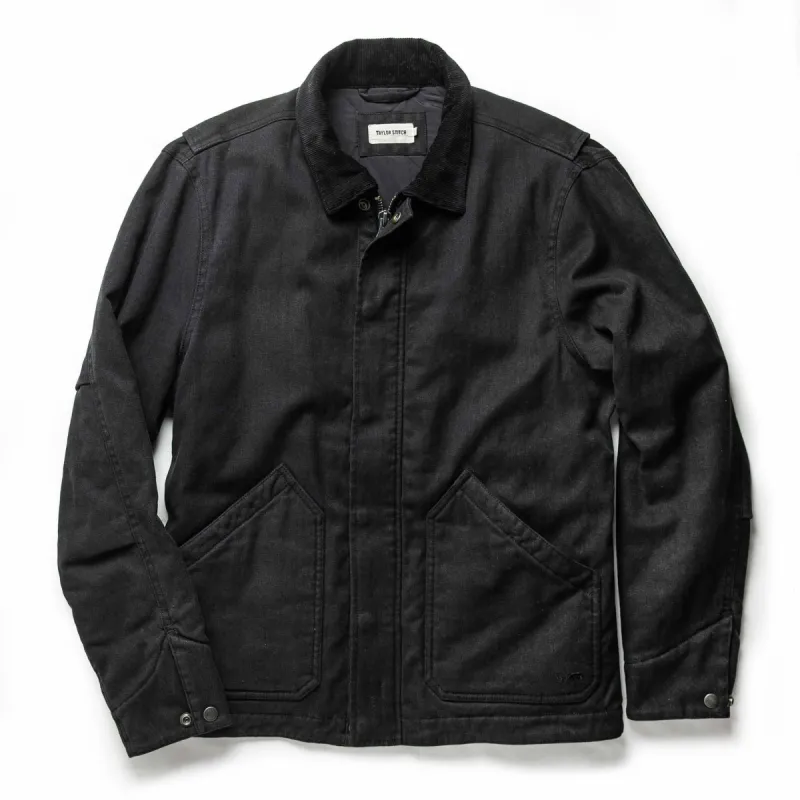 The Workhorse Jacket in Coal Boss Duck sold by Taylor Stitch