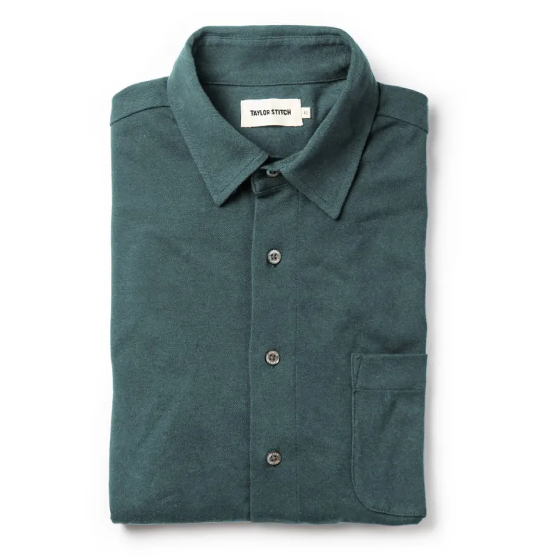 The California in Sea Green Pique sold by Taylor Stitch