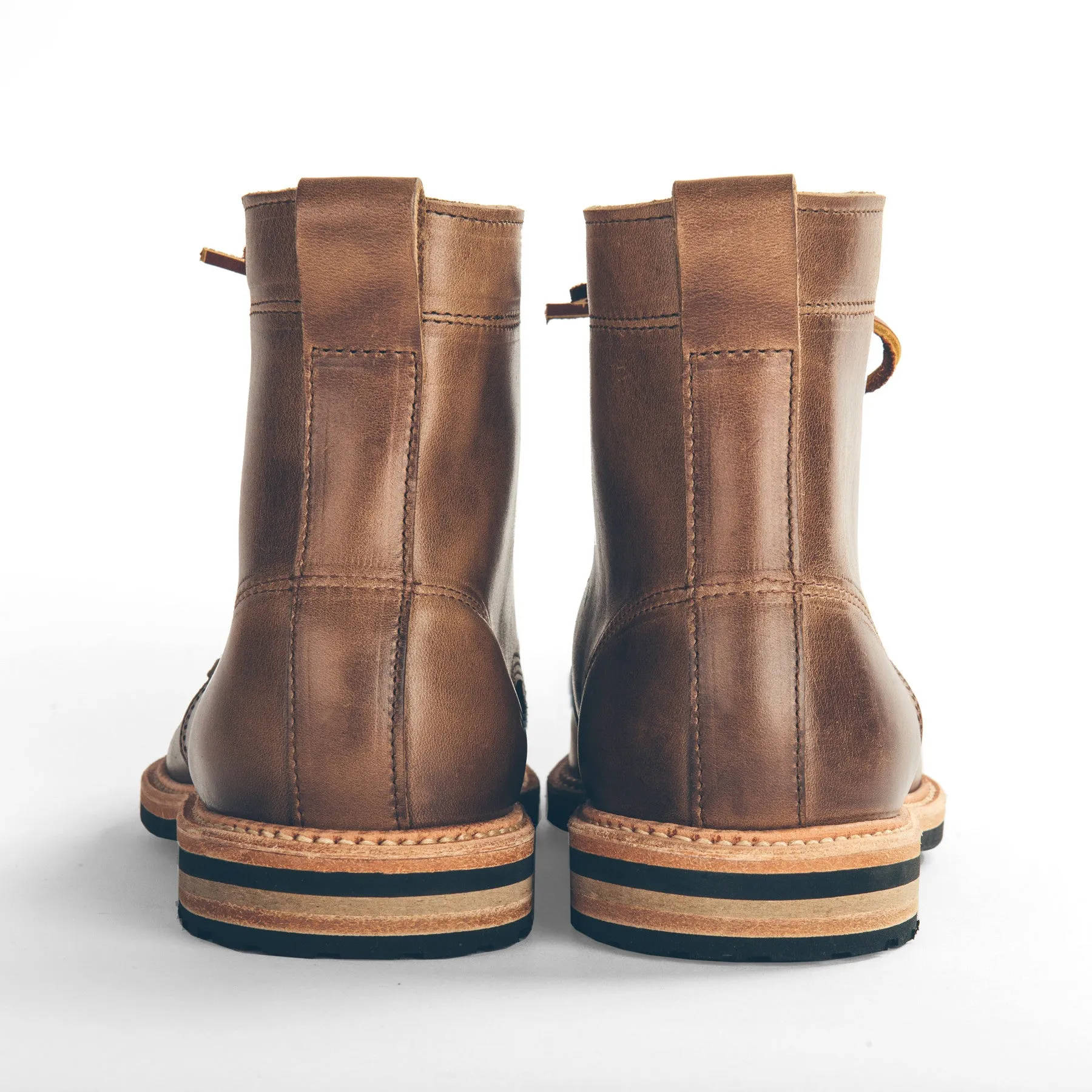 The Plain Toe Moto Boot in Natural Chromexcel - Extra Widths sold by Taylor Stitch product image thumbnail 3