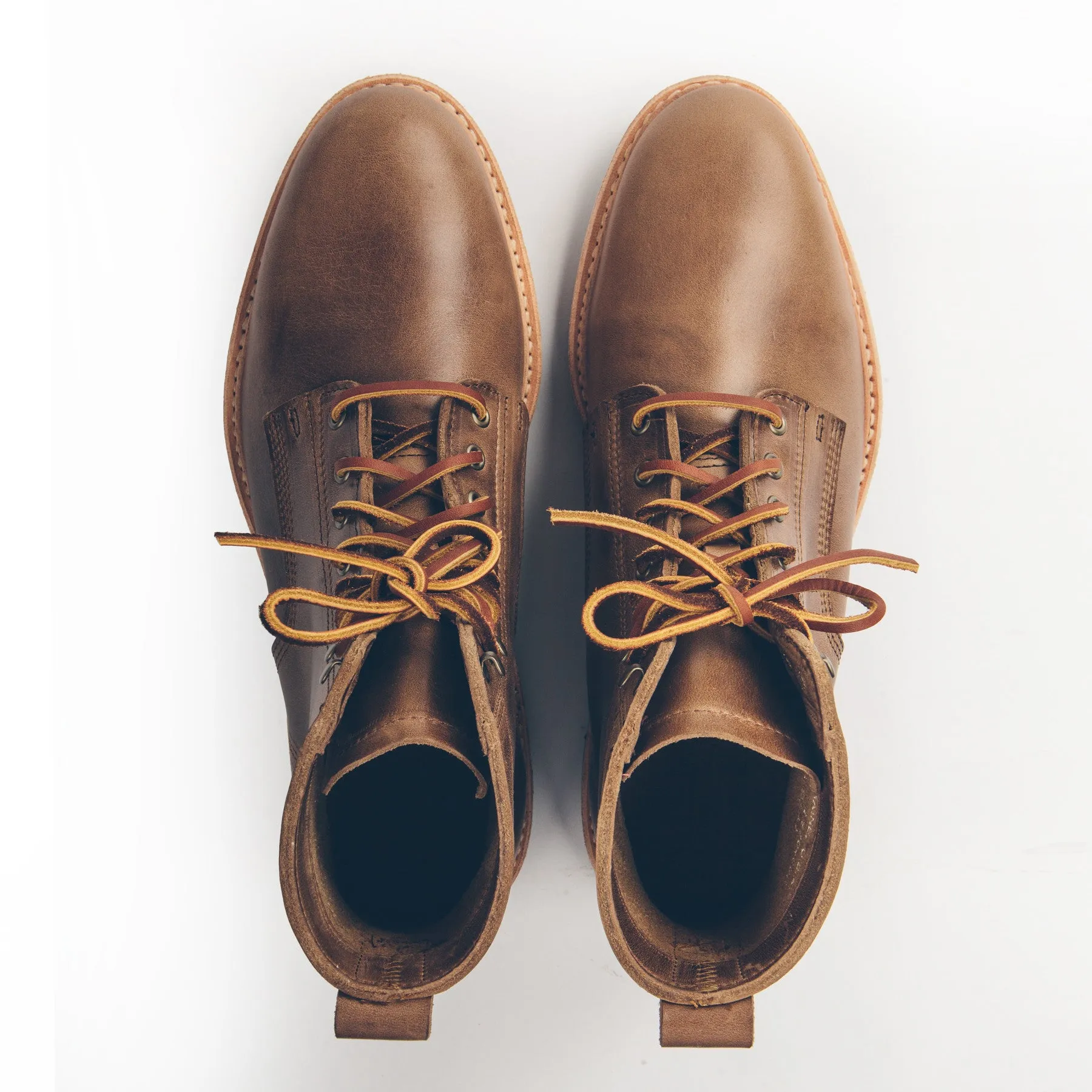 The Plain Toe Moto Boot in Natural Chromexcel - Extra Widths sold by Taylor Stitch product image thumbnail 4