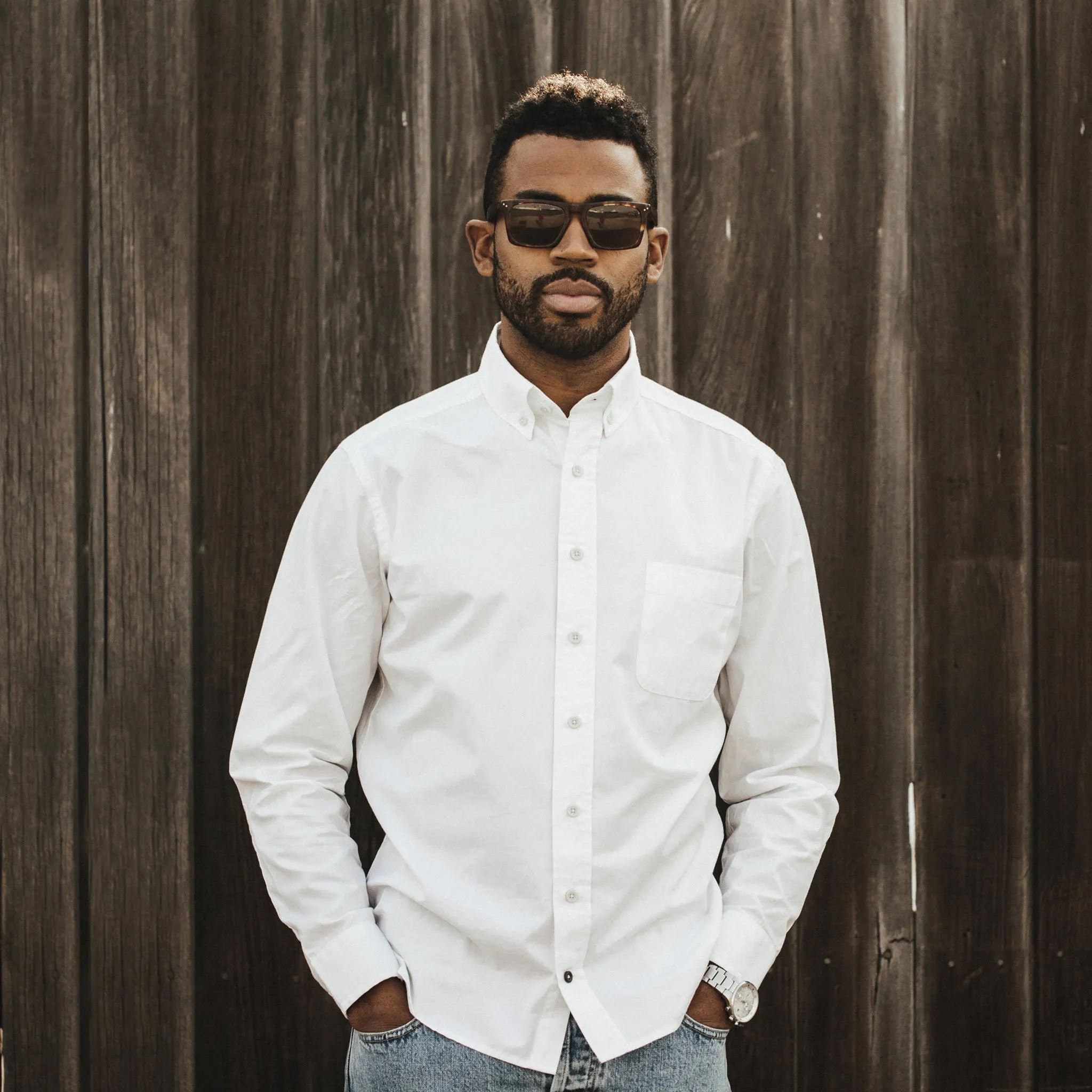 The Jack in Washed White Poplin sold by Taylor Stitch product image thumbnail 4