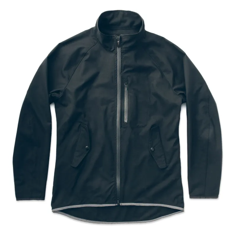 The Civic Jacket in Black MerinoPerform™ made by None