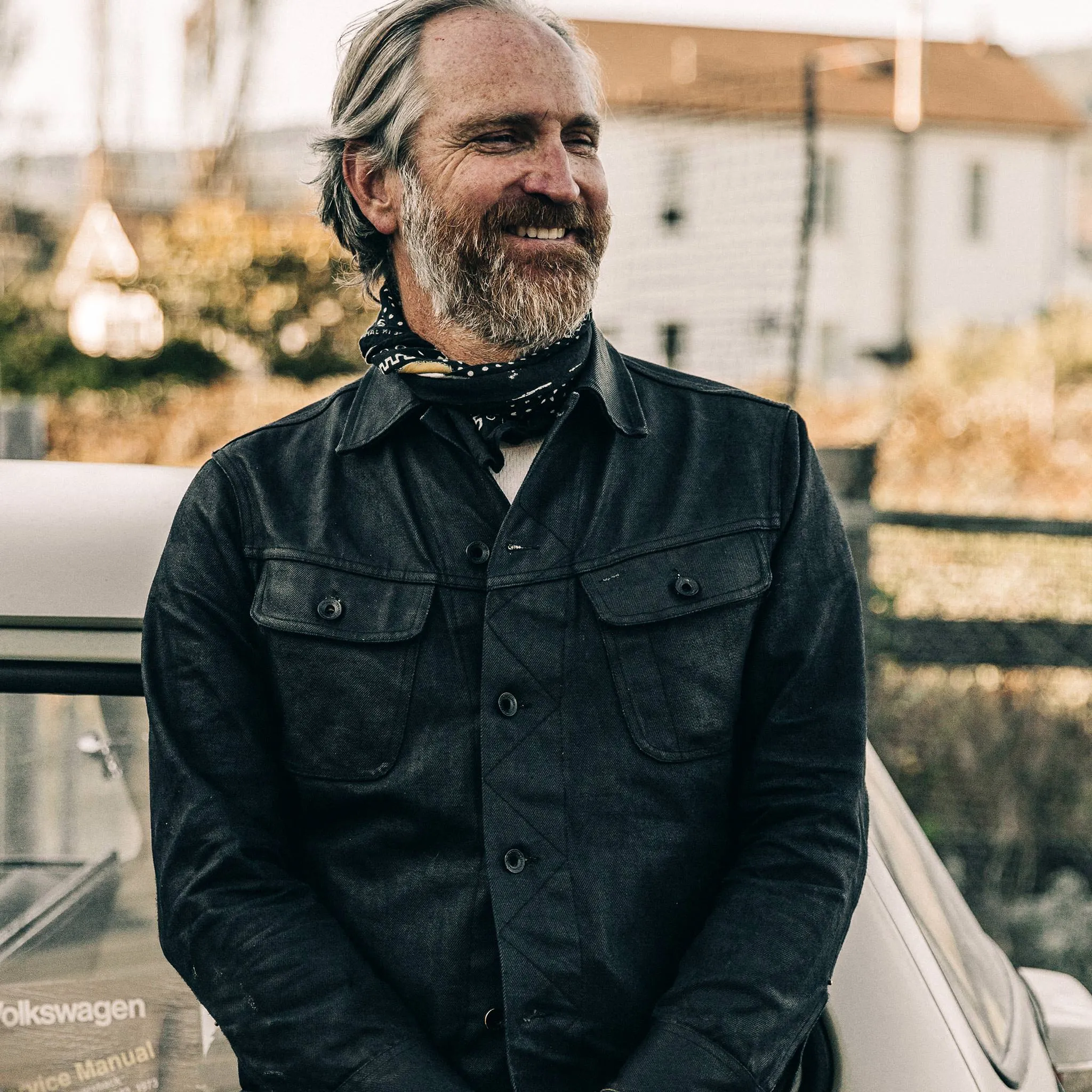 The Long Haul Jacket in Black Over-dye Selvage sold by Taylor Stitch product image thumbnail 3