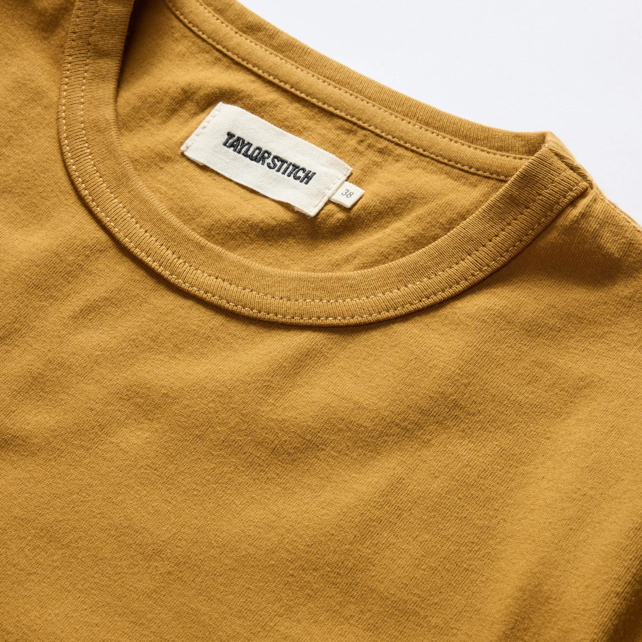 The Organic Cotton Tee in Old Gold sold by Taylor Stitch product image thumbnail 5