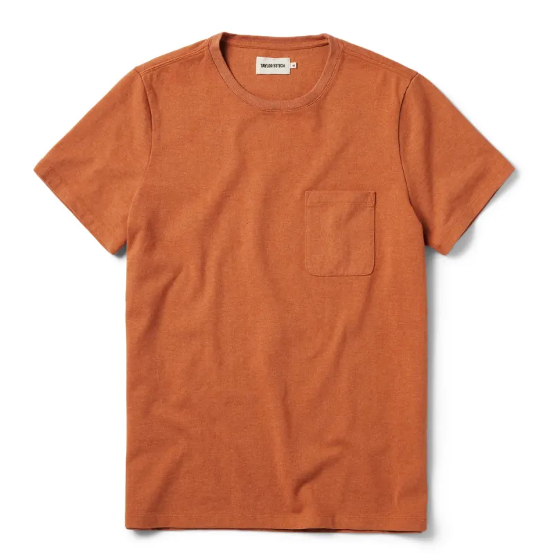 The Heavy Bag Tee in Apricot sold by Taylor Stitch