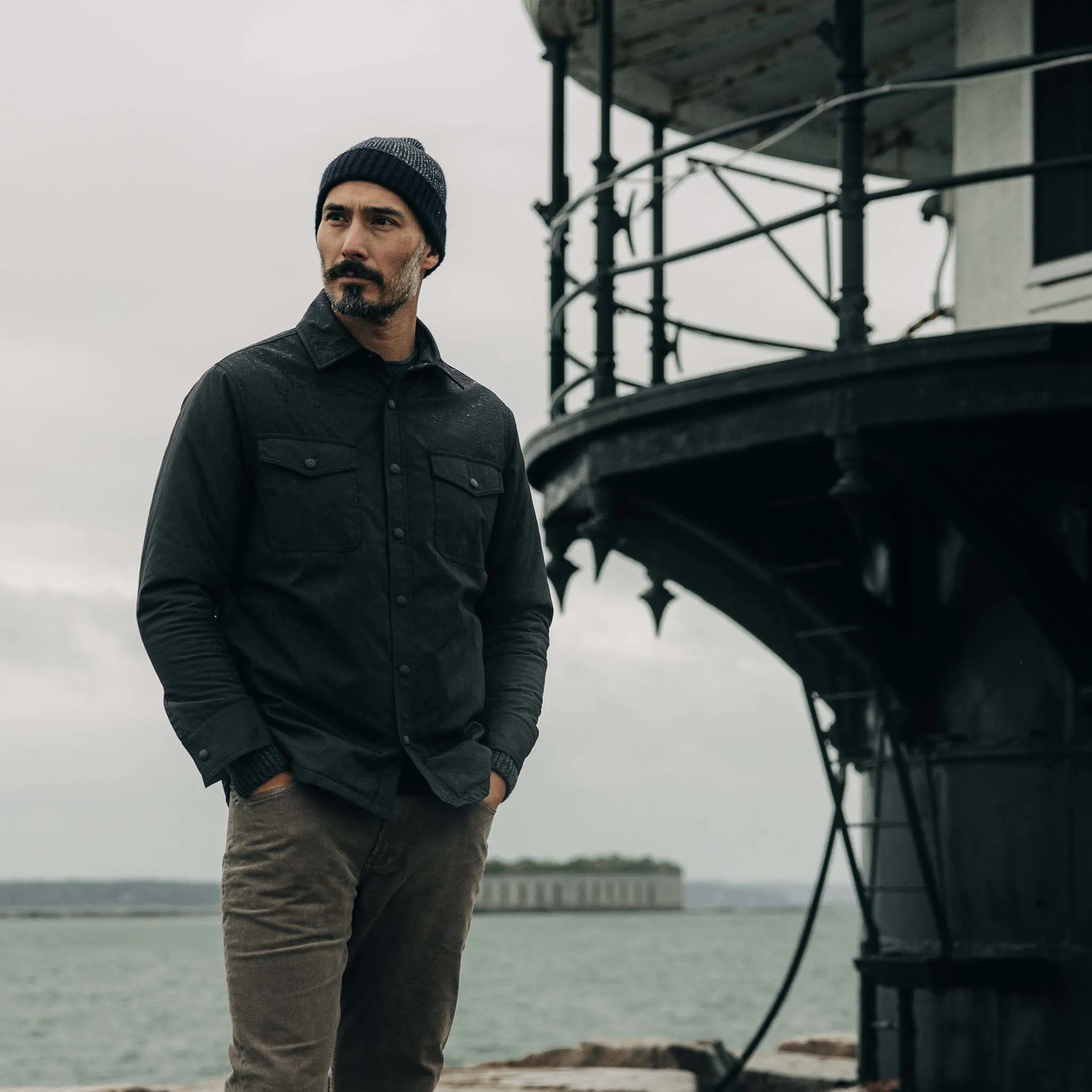 The Lined Maritime Shirt Jacket in Coal sold by Taylor Stitch product image thumbnail 2