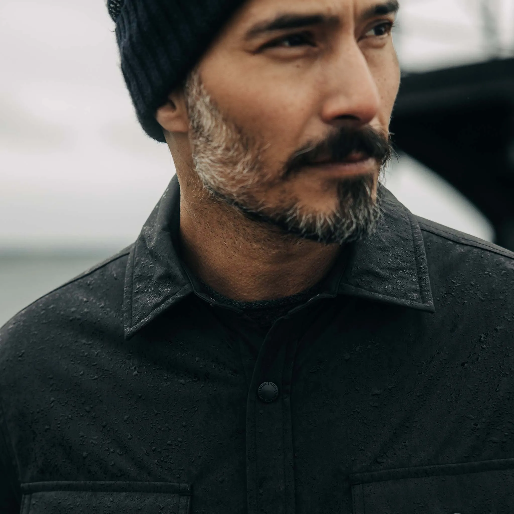 The Lined Maritime Shirt Jacket in Coal sold by Taylor Stitch product image thumbnail 3