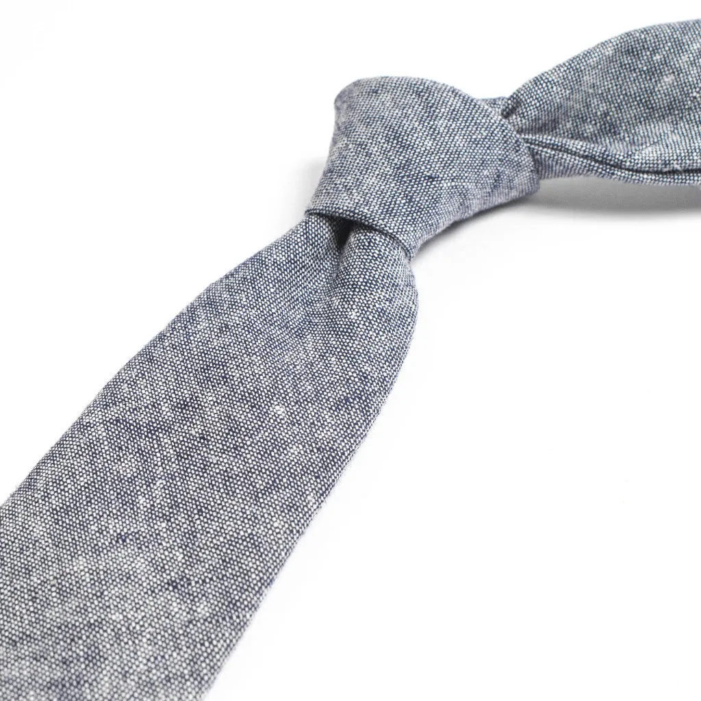 Navy Linen Chambray Tie sold by Taylor Stitch product image thumbnail 2