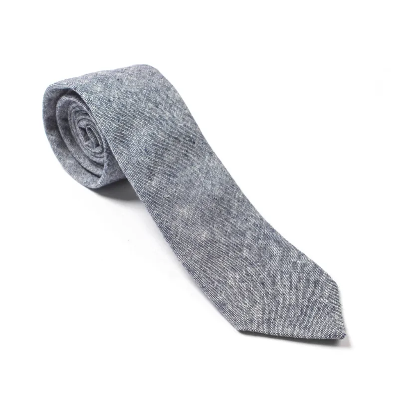 Navy Linen Chambray Tie sold by Taylor Stitch