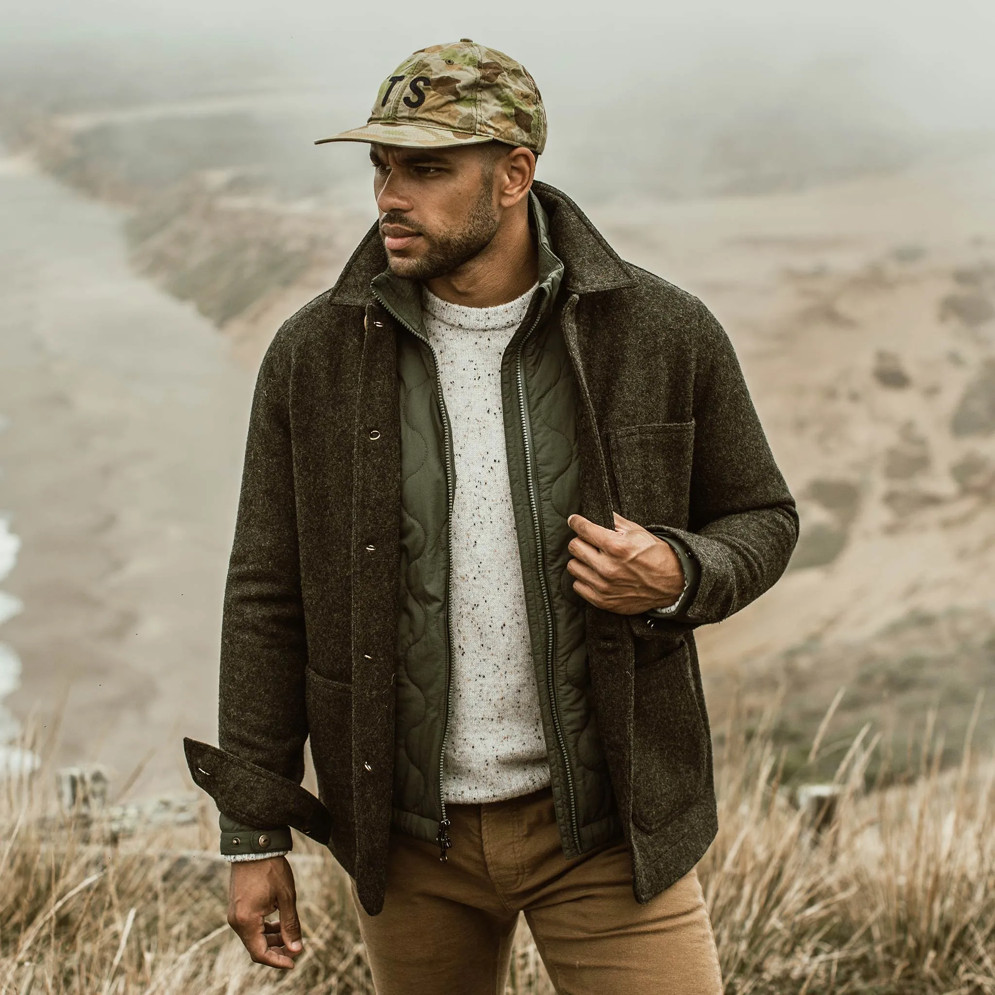 The Ojai Jacket in Shetland Moss sold by Taylor Stitch product image thumbnail 2