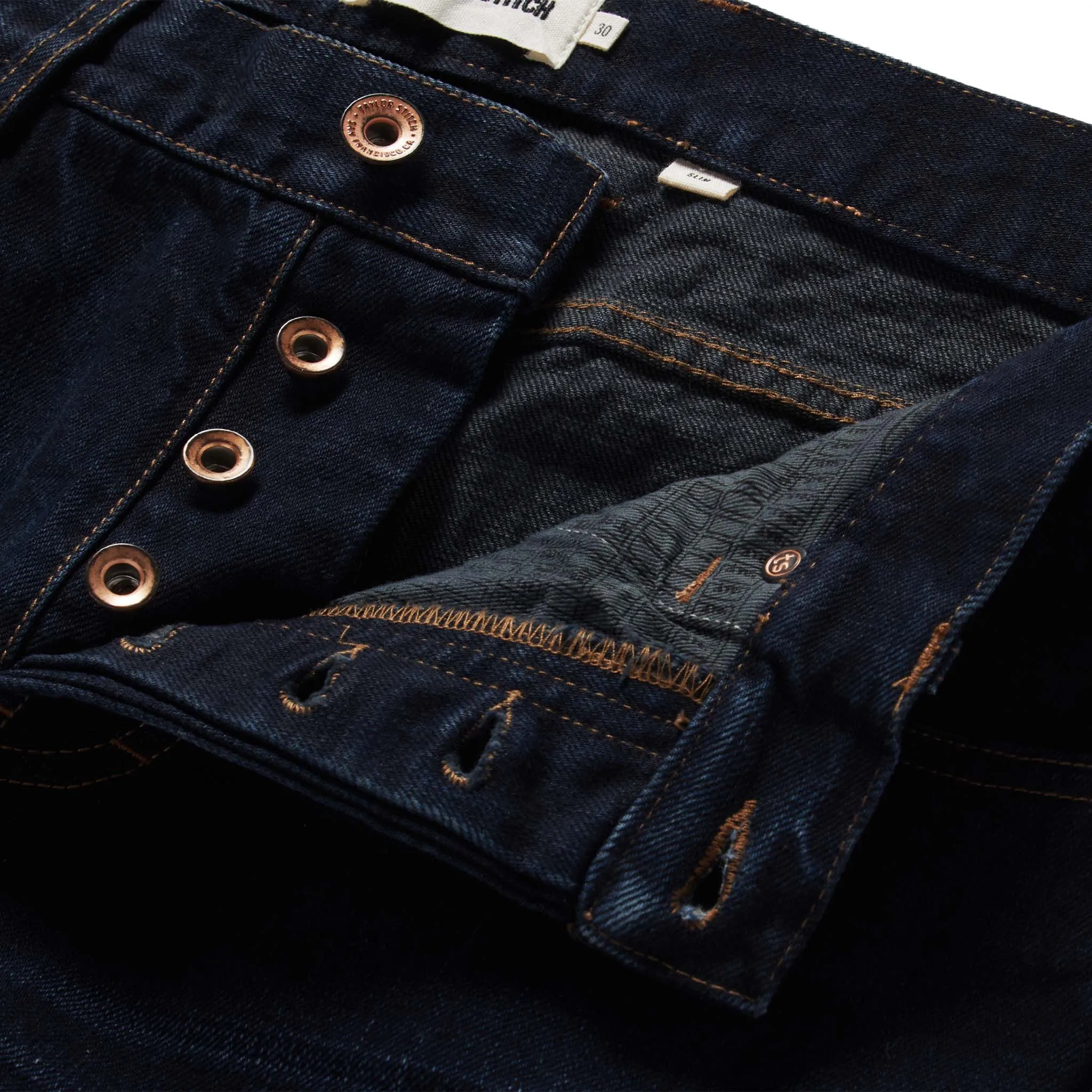 The Slim Jean in Wallace Wash Organic Selvage sold by Taylor Stitch product image thumbnail 5