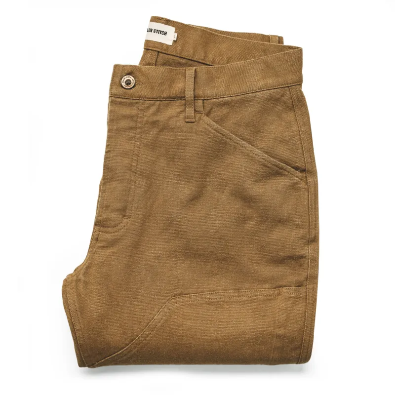 The Chore Pant in British Khaki Boss Duck sold by Taylor Stitch