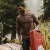 The Heavy Bag Henley in Timber sold by Taylor Stitch