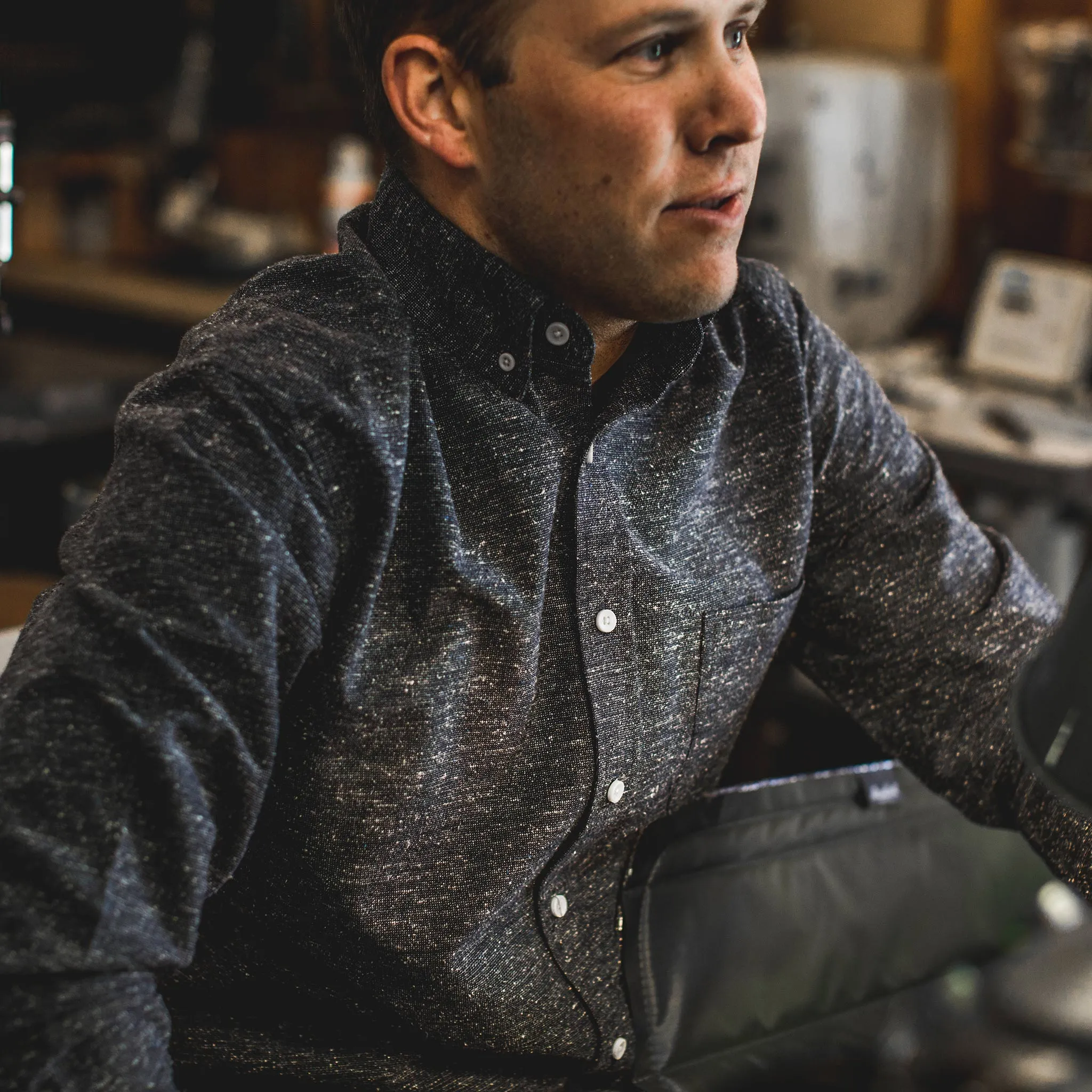 The Jack in Navy Donegal sold by Taylor Stitch product image thumbnail 2