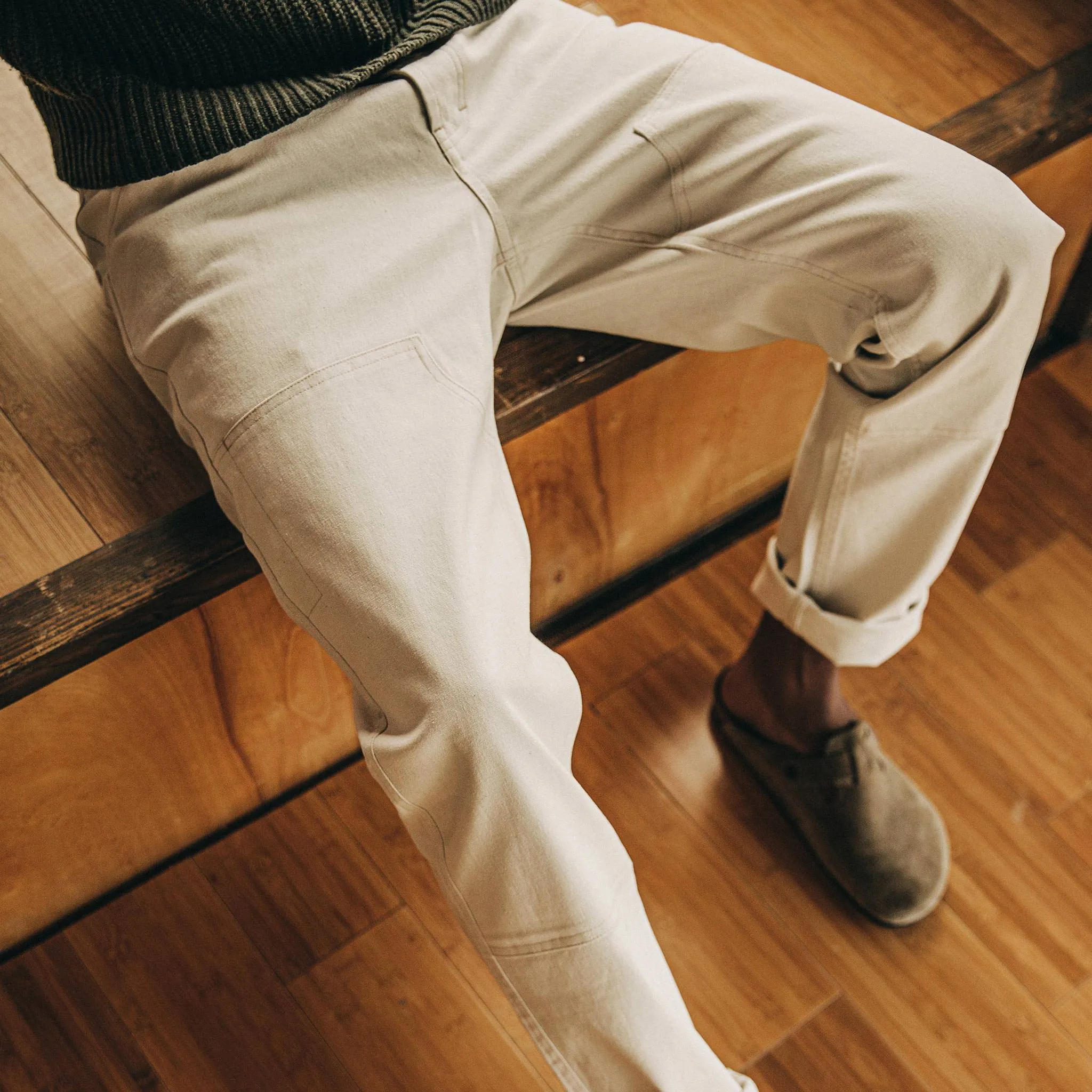 The Chore Pant in Natural Boss Duck sold by Taylor Stitch product image thumbnail 3