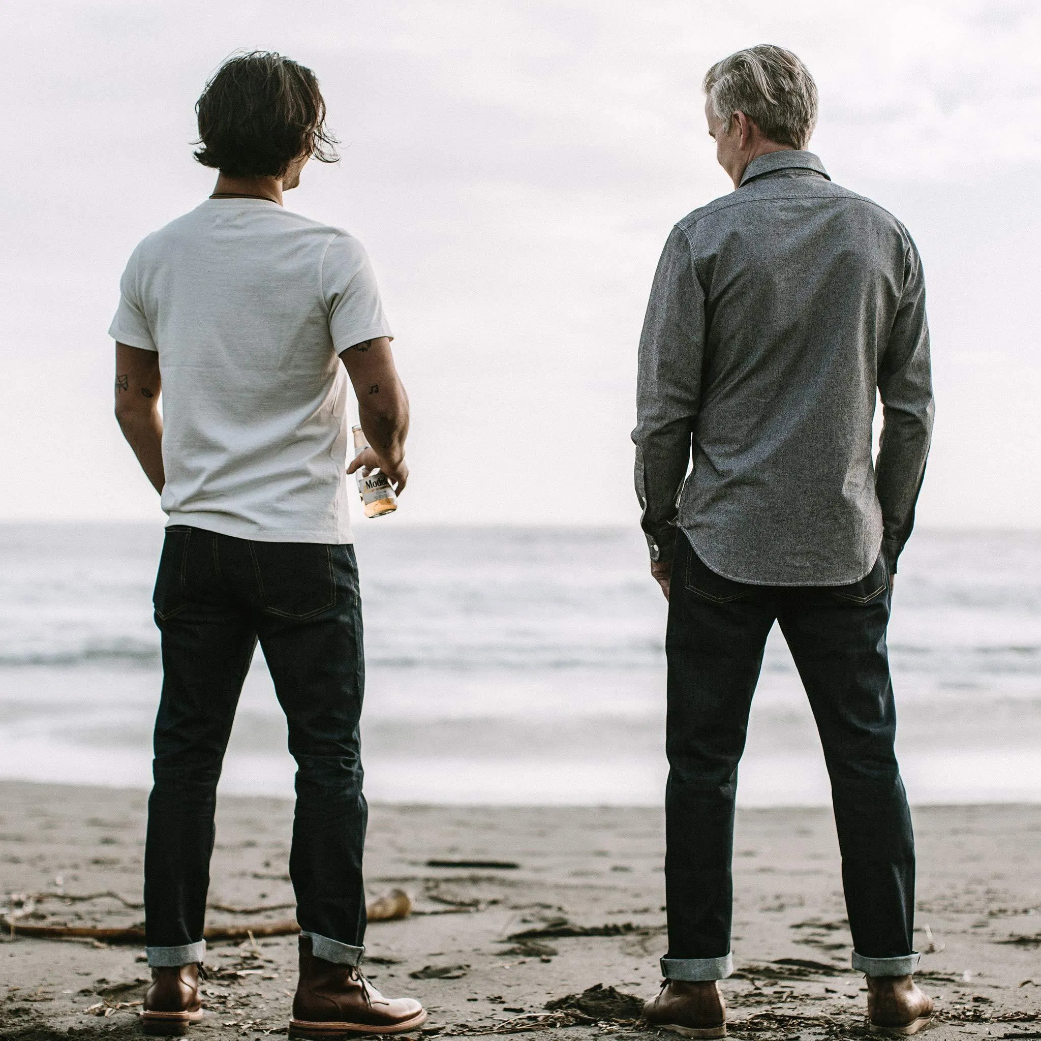 The California in Charcoal Everyday Chambray sold by Taylor Stitch product image thumbnail 3