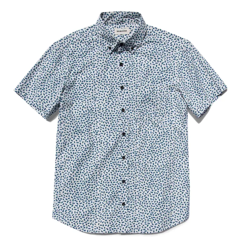 The Short Sleeve Jack in Brush Strokes sold by Taylor Stitch