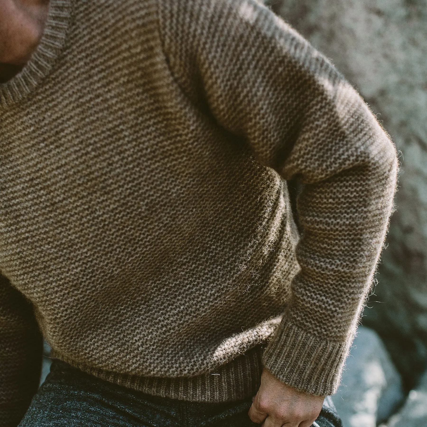 The Link Stitch Crew in Oatmeal Alpaca sold by Taylor Stitch product image thumbnail 3